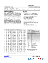 Datasheet KMM366S424CTL производства Samsung