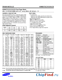 Datasheet KMM372C1600BK производства Samsung