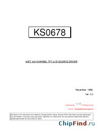 Datasheet KS0678 производства Samsung