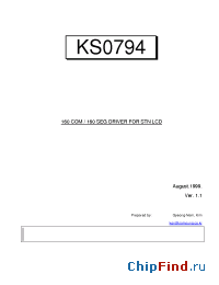 Datasheet KS0794 производства Samsung