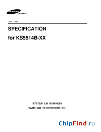 Datasheet KS5514B-10 производства Samsung