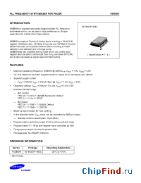 Datasheet KS8809 производства Samsung