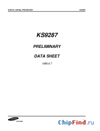 Datasheet KS9287 производства Samsung