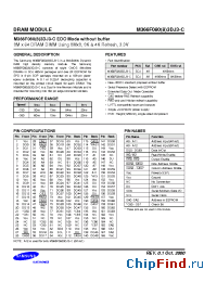 Datasheet M366F0803DJ3-C производства Samsung