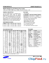 Datasheet M366F1600DJ2-C производства Samsung