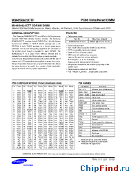Datasheet M366S0823CTF производства Samsung