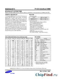 Datasheet M366S0824ET0-C1L производства Samsung