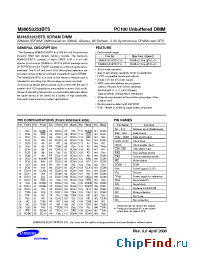 Datasheet M366S3253BTS-C1L производства Samsung