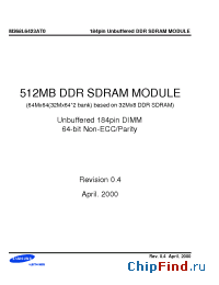 Datasheet M368L6423AT0-CLA0 производства Samsung