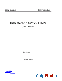 Datasheet M374F1600BJ1-C производства Samsung