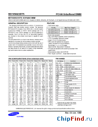 Datasheet M374S0823DTS-C1L производства Samsung