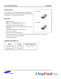 Datasheet S1A2206D01-D0B0 manufacturer Samsung