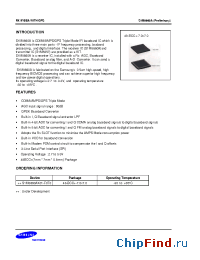 Datasheet S1M8660AX01-F0T0 manufacturer Samsung