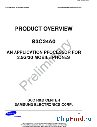 Datasheet S3C24A0 производства Samsung