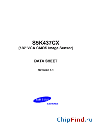Datasheet S5K437CX01 производства Samsung