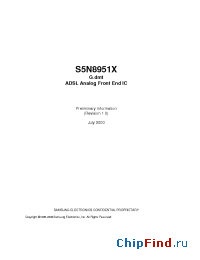 Datasheet S5N8951 производства Samsung