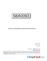 Datasheet S6A0093 производства Samsung