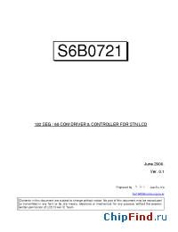 Datasheet S6B0721 производства Samsung