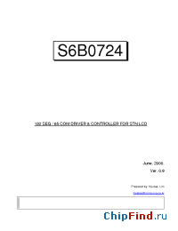 Datasheet S6B0724 производства Samsung