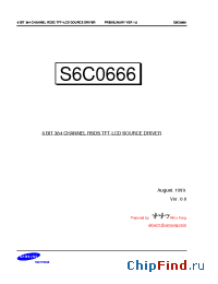 Datasheet S6C0666 производства Samsung