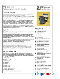 Datasheet FFD-250-IDE-1024-T-HXX производства SanDisk
