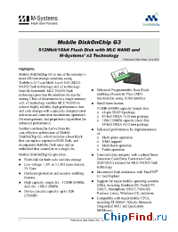 Datasheet MD4811-d512-V3Q18-P производства SanDisk