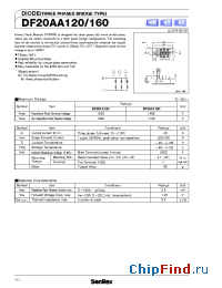 Datasheet DF20AA160 manufacturer SanRex