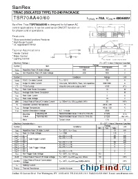 Datasheet TSR100AA60 manufacturer SanRex