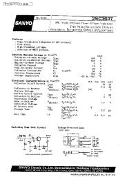 Datasheet 2SC3637 manufacturer Sanyo