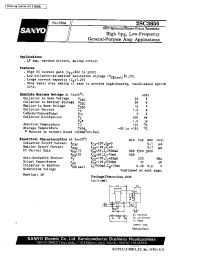 Datasheet 2SC3650 manufacturer Sanyo