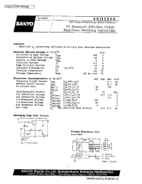 Datasheet 2SD1958 производства Sanyo