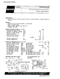 Datasheet 2SD2049 производства Sanyo