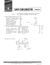 Datasheet 2SD621 производства Sanyo