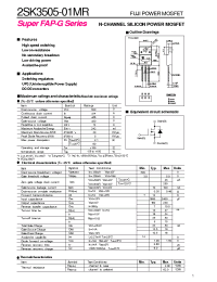 Datasheet 2SK3505-01MR производства Sanyo