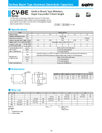 Datasheet 6.3CV47BE manufacturer Sanyo