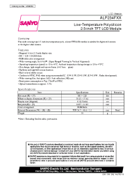 Datasheet ALP234FXX manufacturer Sanyo