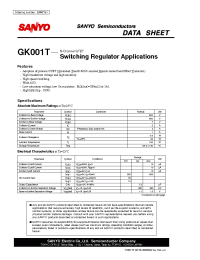 Datasheet GK001T производства Sanyo