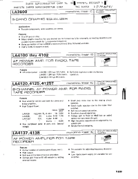 Datasheet LA4102 производства Sanyo