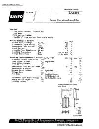 Datasheet LA6501 производства Sanyo