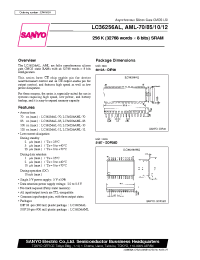 Datasheet LC36256AML-70 производства Sanyo