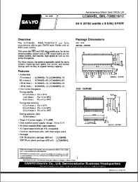 Datasheet LC3664BML-12 производства Sanyo