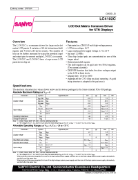 Datasheet LC4102C производства Sanyo
