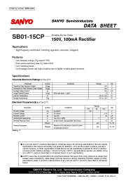 Datasheet SB01-15CP производства Sanyo