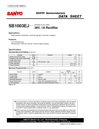 Datasheet SB1003EJ производства Sanyo