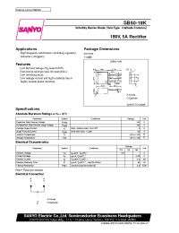 Datasheet SB50-18K производства Sanyo