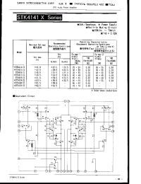 Datasheet STK4191X manufacturer Sanyo