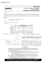 Datasheet TND010F производства Sanyo