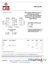 Datasheet 2N2453DCSM manufacturer SemeLAB
