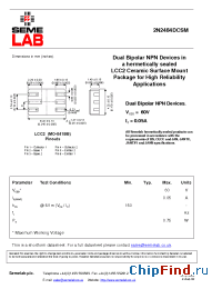 Datasheet 2N3637DCSM manufacturer SemeLAB