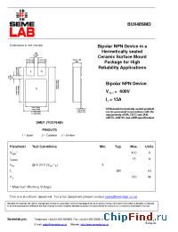 Datasheet BUX48SMD manufacturer SemeLAB
